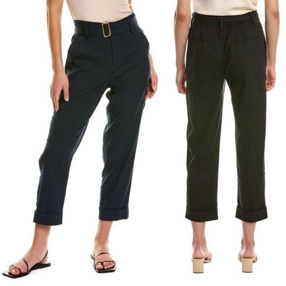 Vince Pants - NEW Vince Belted Linen-Blend Pant Size XXS MSRP $295